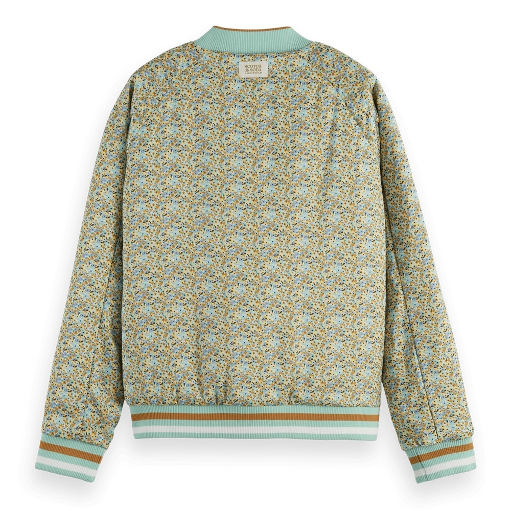 79- Scotch & Soda Printed reversible padded bomber jacket XS - Picture 4 of 12